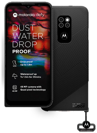SIM Free Motorola Defy 64GB Mobile Phone - Black