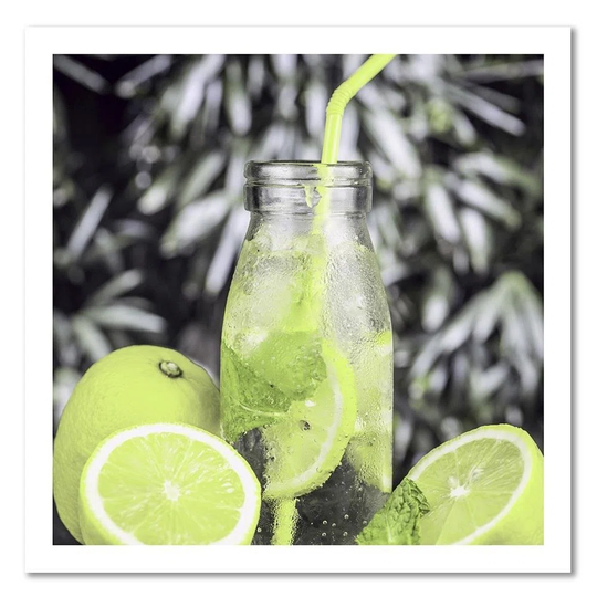 Canvas Print Fresh Lime Cocktail