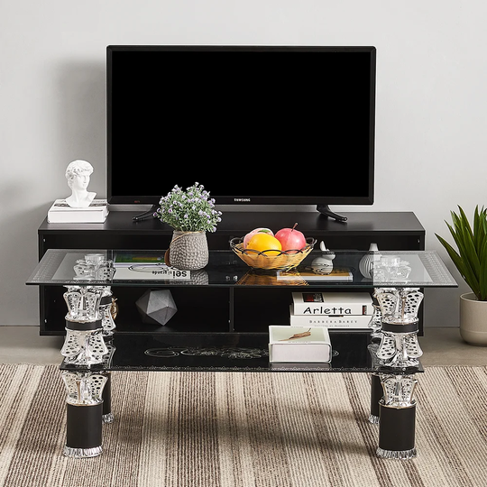 Moultrie 4 Legs Coffee Table with Storage
