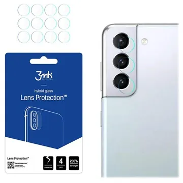3MK Hybrid Samsung Galaxy S22+ 5G Camera Lens Glass Protector - 4 Pcs.