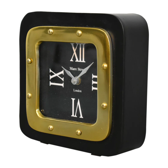 Black And Gold Small Clock