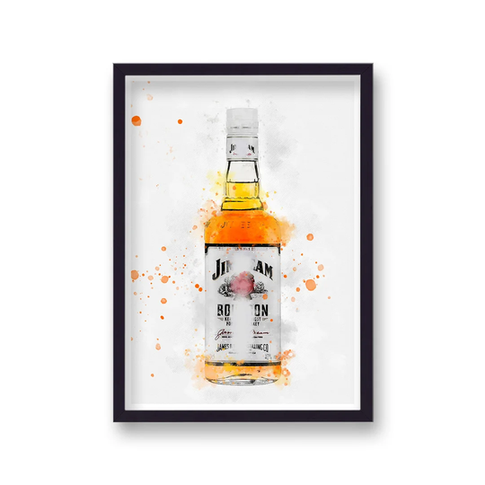 Spirit Graphic Splash Jim Beam Inspired by Vouvart - Picture Frame Graphic Art
