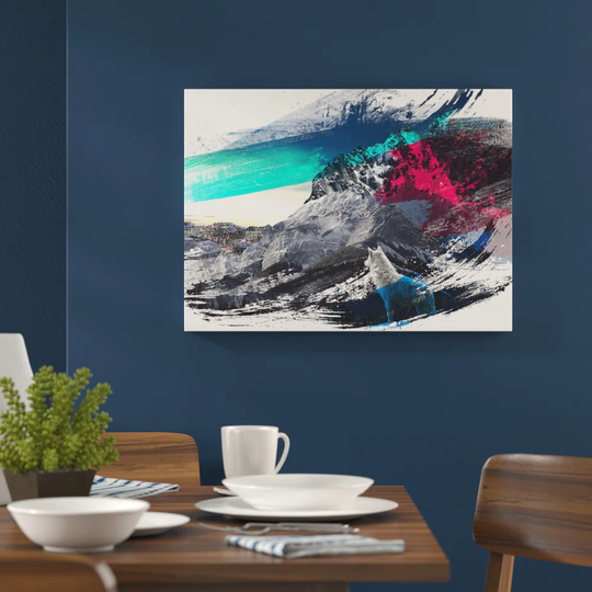 'White Wolf Mountain Landscape' Graphic Art Print Poster