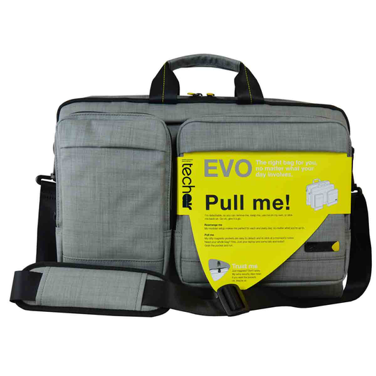 Techair Evo Pro 14 - 15.6 Inch Briefcase Grey