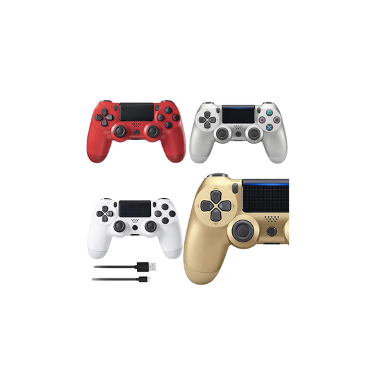 (Silver) For Sony PS4 Controller Bluetooth-compatible Vibration Gamepad For PlayStation 4 Detroit Wireless Joystick For PS4 Games Console China