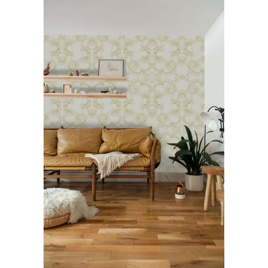 Bletsoe Luxury Ornament Golden Wallpaper