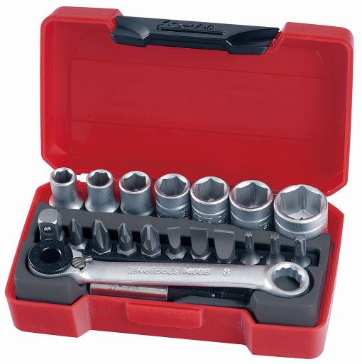 Teng Tools T1420 | 20 Piece 1/4" Drive Bit Socket Set