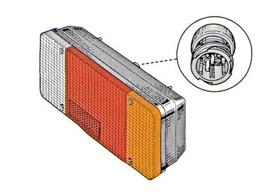 Combination Tail Light 2813926 Van Wezel 2813926