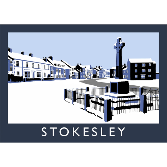 Stokesley in Snow by Richard O'Neil - Graphic Art Print on Paper