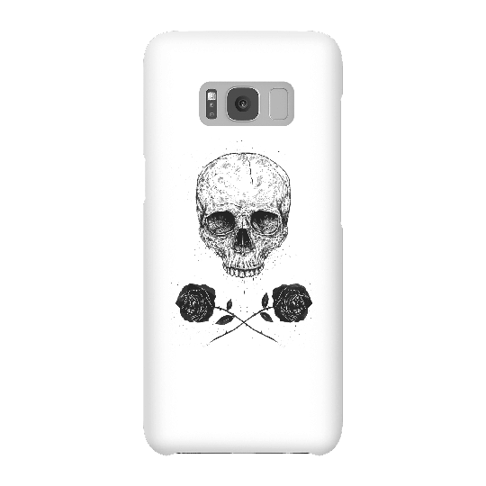 Balazs Solti Skull And Roses Phone Case for iPhone and Android - Samsung S8 - Snap Case - Gloss