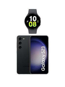 Samsung Samsung Galaxy S23 Smartphone 256Gb Phantom Black + Galaxy Watch5 Aluminium 44Mm Graphite