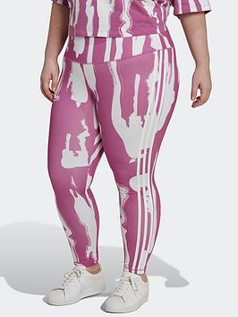 adidas Originals 7/8 Leggings (plus Size) - Light Purple, Light Purple, Size 4X, Women