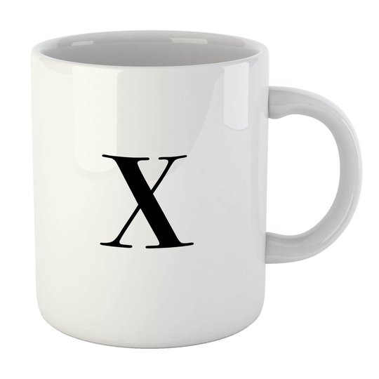 Bodoni Alphabet Mugs - X Mug