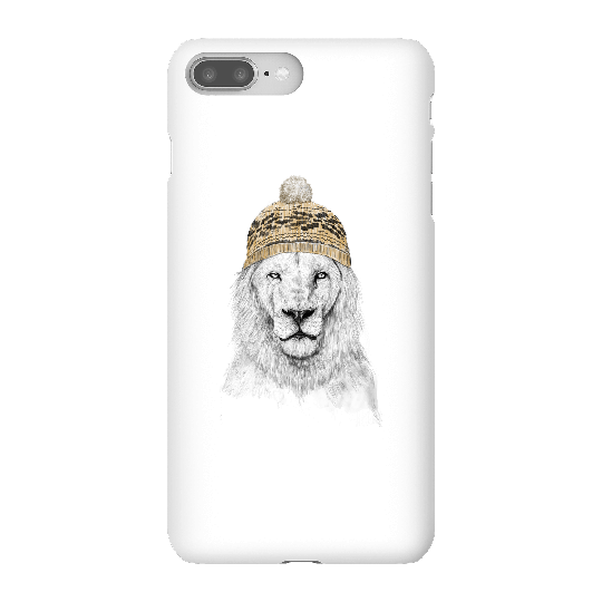 Balazs Solti Lion With Hat Phone Case for iPhone and Android - iPhone 8 Plus - Snap Case - Matte