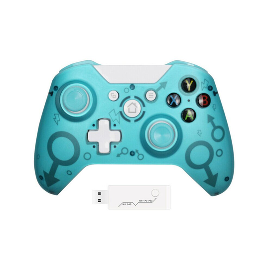 (Blue) Wireless Controller For xBox One and Microsoft Windows 10 8 Bluetooth Gamepad