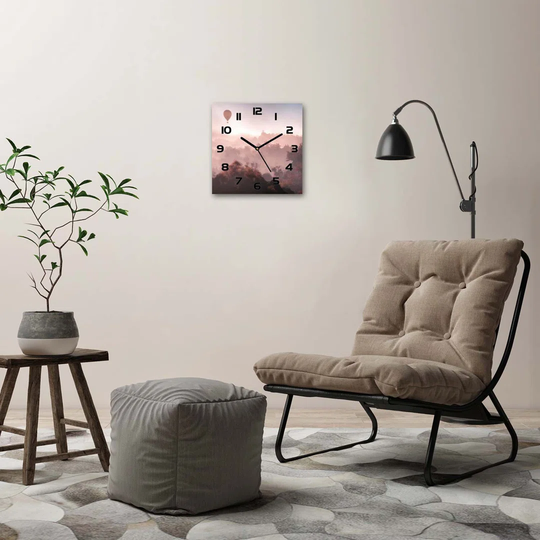 Balloon over the Forest Silent Wall Clock