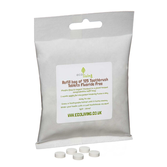 (Fluoride Free) Vegan Toothpaste Tablets - 125 tablets