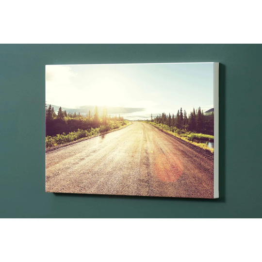 Country Road Magnetic Wall Mounted Photo Memo Board
