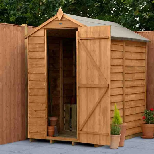 Forest Garden Overlap Dip Treated 6' x 4' No Window Apex Shed