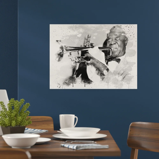 'Louis Armstrong' Graphic Art Print Poster