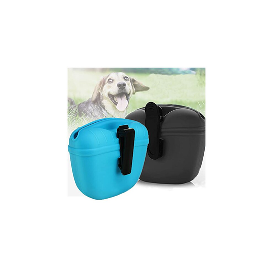 Silicone Dog Training Bag , Dog Treat Pouch Portable Dog Treat Bags 2Pcs Silicone Pet Feeding Bag Dog Treat Pouch For Pet Dog With Magnetic Closing