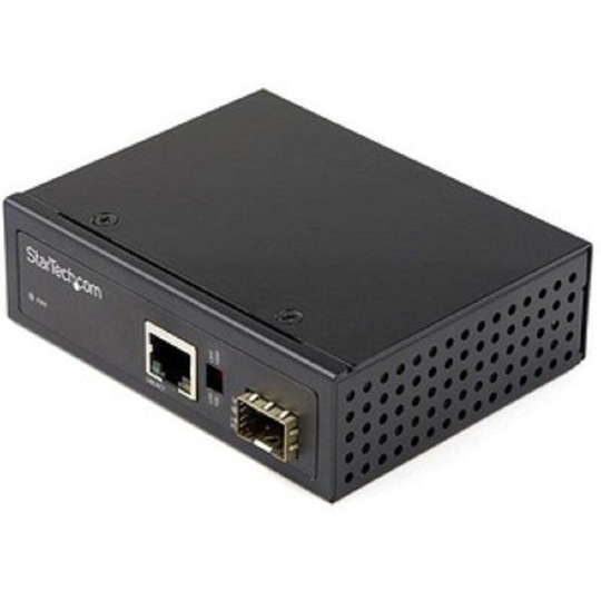 StarTech.com Industrial Fiber to Ethernet Media Converter - 1Gbps SFP to RJ45/CAT6