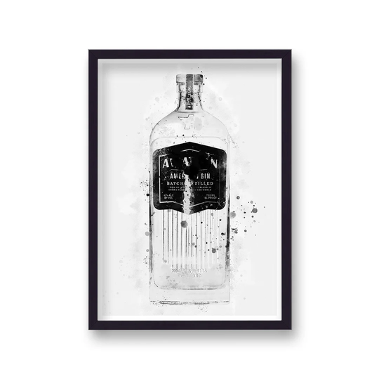 Gin Graphic Splash Aviation Inspired by Vouvart - Picture Frame Graphic Art