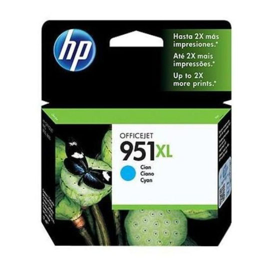 HP 951XL Cyan Original Ink Cartridge - High Yield 1500 Pages - CN046AE