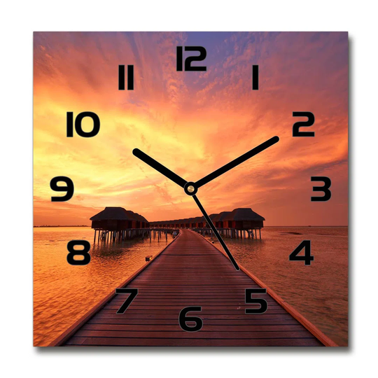 Haoyang Maldives Bungalows Silent Wall Clock