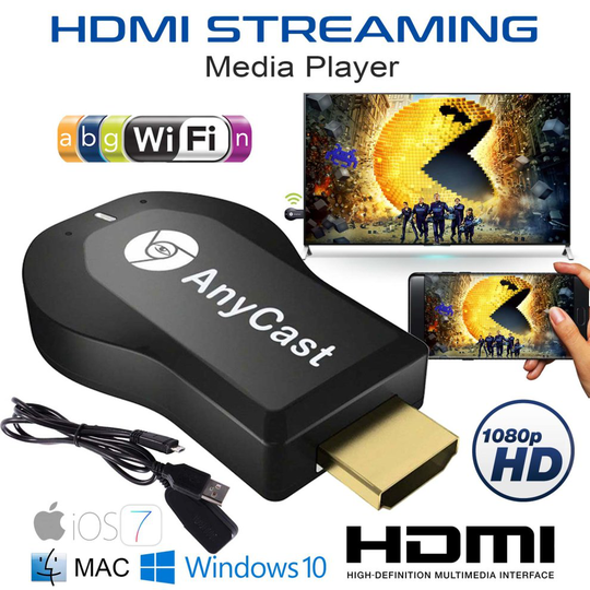 USB Anycast 1080P Smart Media Player TV Stick Dongle Mira Cast Mac UK