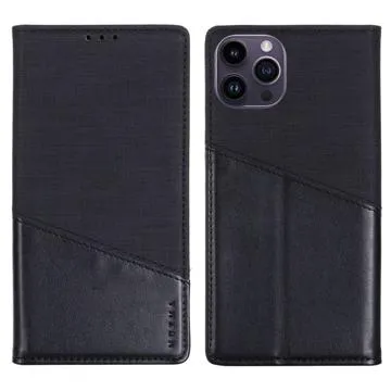 Muxma MX109 iPhone 14 Pro Wallet Case - Black