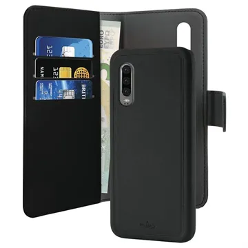 Puro 2-in-1 Magnetic Huawei P30 Wallet Case (Open Box - Excellent) - Black