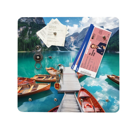 Lake Mountains Magnetic Wall Mounted Magnetic Board