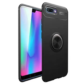 Huawei Honor 10 Magnet Ring Grip / Kickstand Case - Black