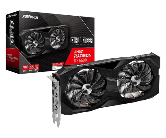 ASRock Radeon RX 6600 Challenger D 8GB Graphics Card