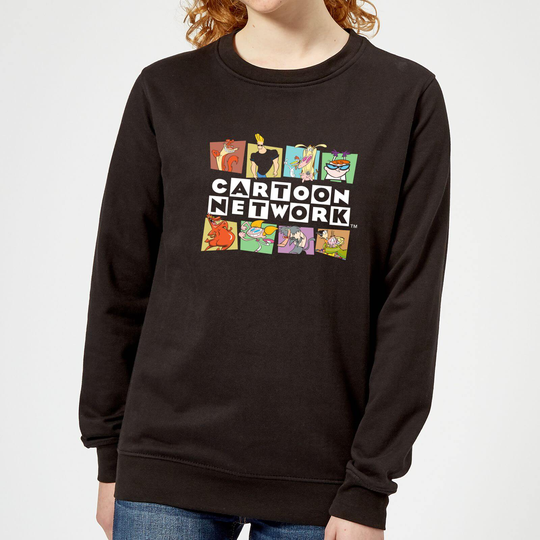 Cartoon Network Logo Characters Women's Sweatshirt - Black - XS