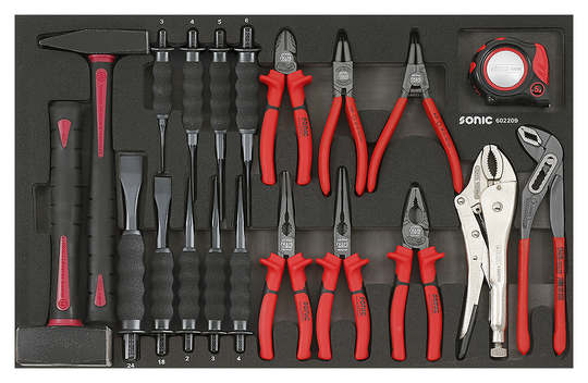 Sonic Hammer, Pliers & Chisel Set (German) 22 Piece 602209