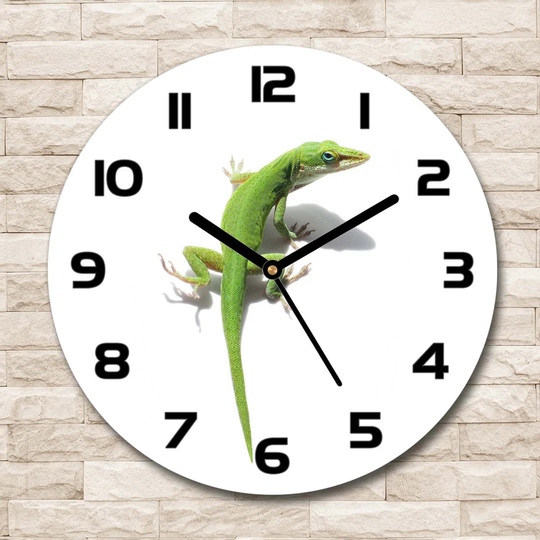 Decoration Picture Art Modern Kitchen Living Room Lizard 30cm Silent Wall Clock