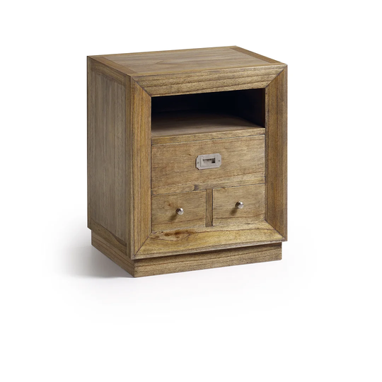 Merapi 3 Drawer Bedside Table