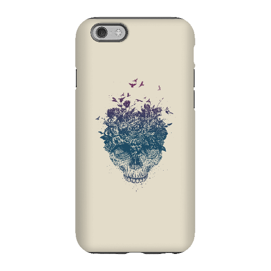 Balazs Solti Skulls And Flowers Phone Case for iPhone and Android - iPhone 6S - Tough Case - Matte