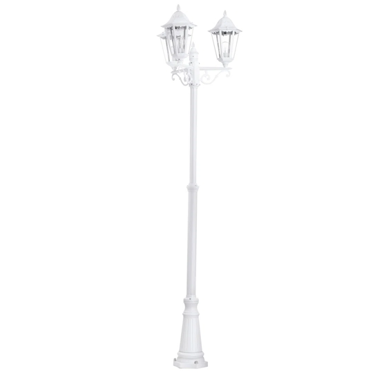 Amesha White 3-Light 220Cm H Hardwired Lamp Post