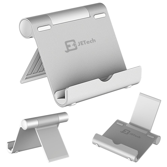 JETech Multi-Angle Portable Stand for 4 to 10" Tablet (iPad and Tab) (Silver)