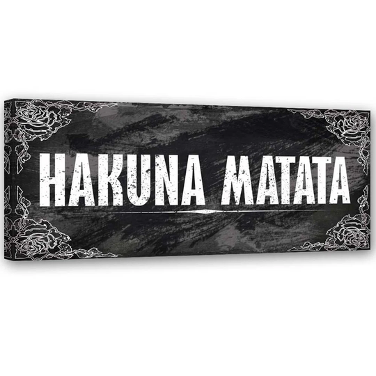 Canvas Print Hakuna Matata Panorama