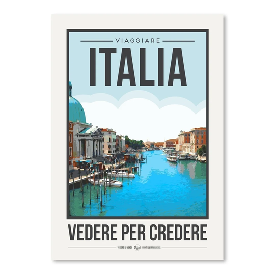 'Travel Poster Italy' by Brooke Witt Vintage Advertisement