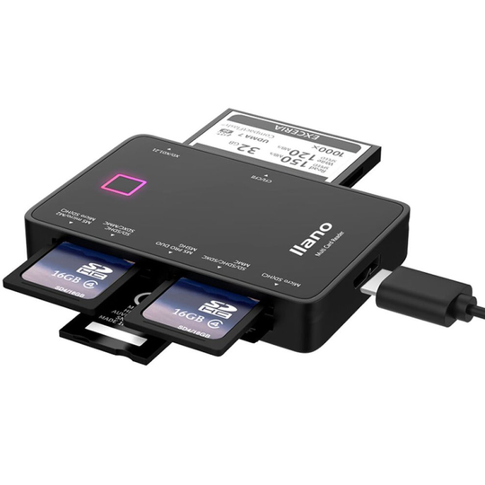 USB 3.0 multi card reader | Super speed external card reader | Maximum 5 Gbit/s | Simultaneous reading | Plug & play for MAC & PC with Power LED |...