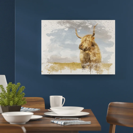 'Cow' Graphic Art Print Poster