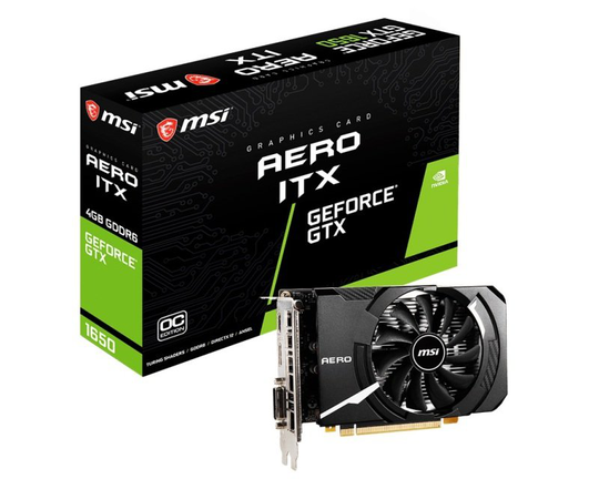 MSI GeForce GTX 1650 D6 AERO ITX OC 4GB Graphics Card