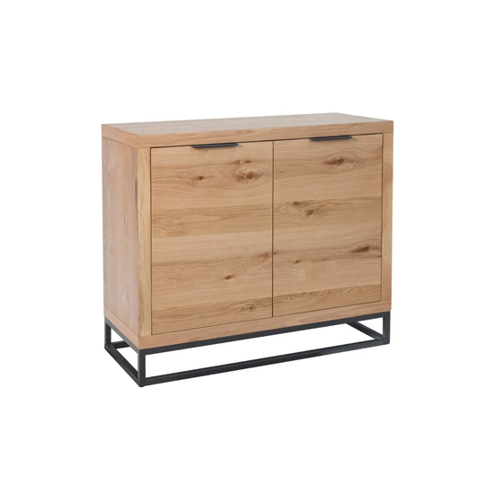 Kettle Interiors Wooden 2 Door Sideboard With Metal Base