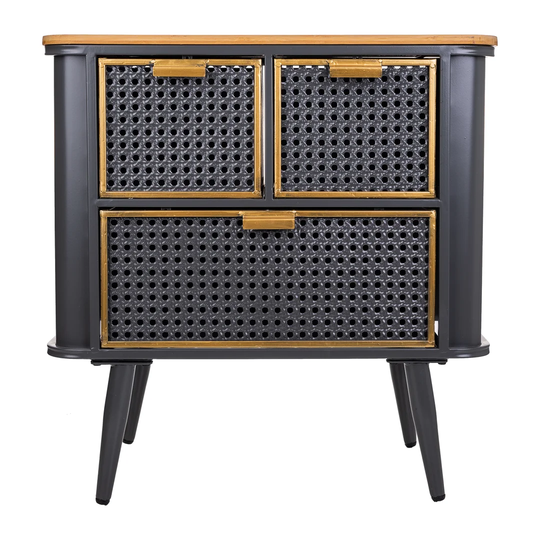 Willaims 3 Drawer Bedside Table