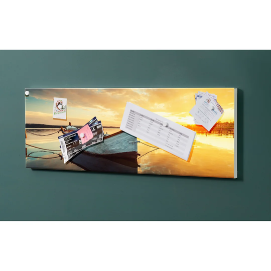 Notiz Motive Sea Boat Magnetic Wall Mounted Cork Board
